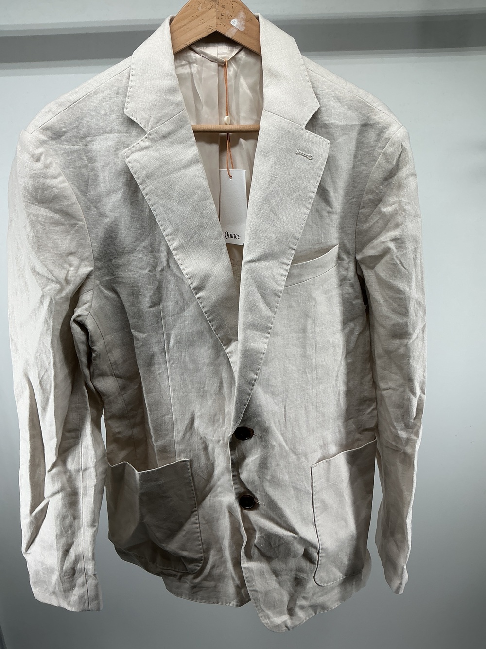 100% European Linen Tailored Blazer